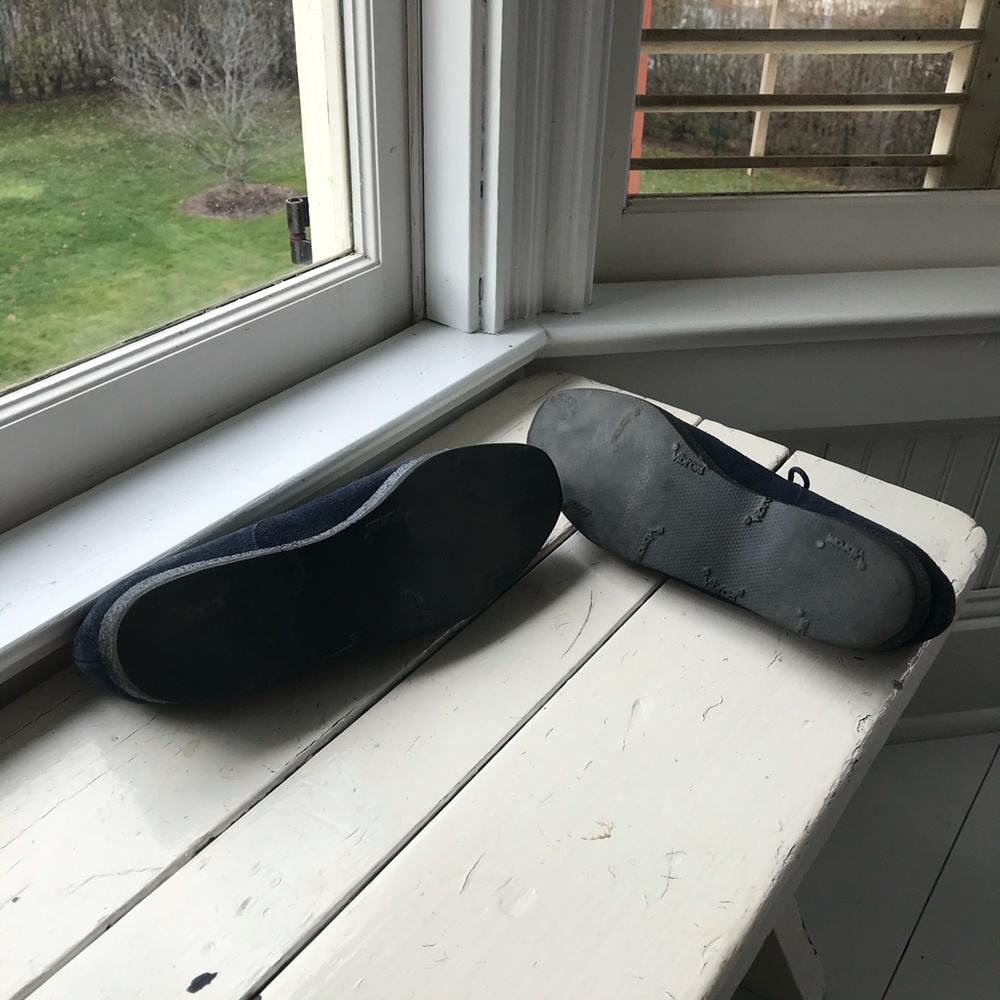 Robert Clergerie navy suede platforms size 8 - Picture 3 of 4